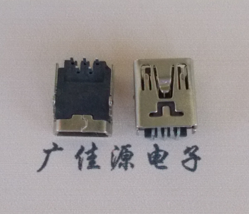 惠东MINI USB前两脚插座 90度卧式 端子DIP针脚定义