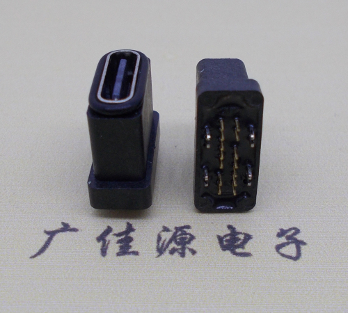 惠东type-c14p防水母座,立插接口