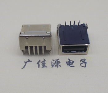 惠东usb 2.0插座 A型单层90度 包胶母座