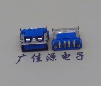 惠东usb2.0接口 AF短体10.0母座 卧式直边 连接器插座