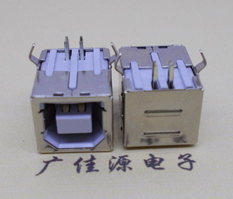 惠东 USB 打印机接口 BF/90度数据B型高速接插头