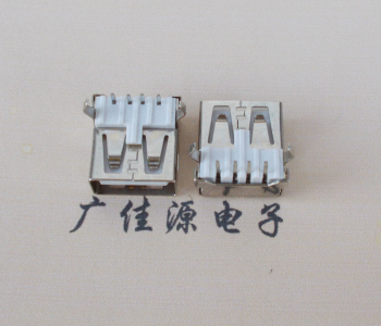 惠东USB AF母座 LCP 耐高温250度280度 环保白胶芯