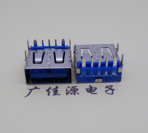 惠东 USB5安大电流母座 OPPO蓝色胶芯,快速充电接口