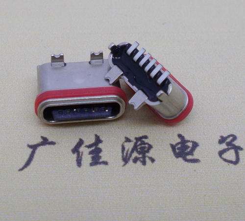 惠东立式贴片防水Type-C6P母座连接器