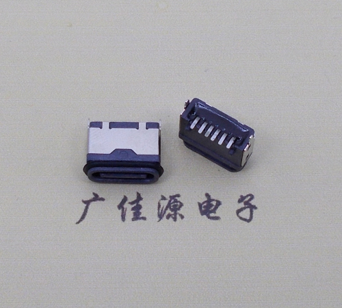 惠东type c6p防水母座立式贴板SMT贴片